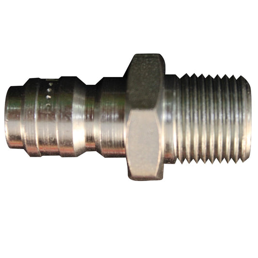 3/8" MNPT High Pressure Straight Through Plug