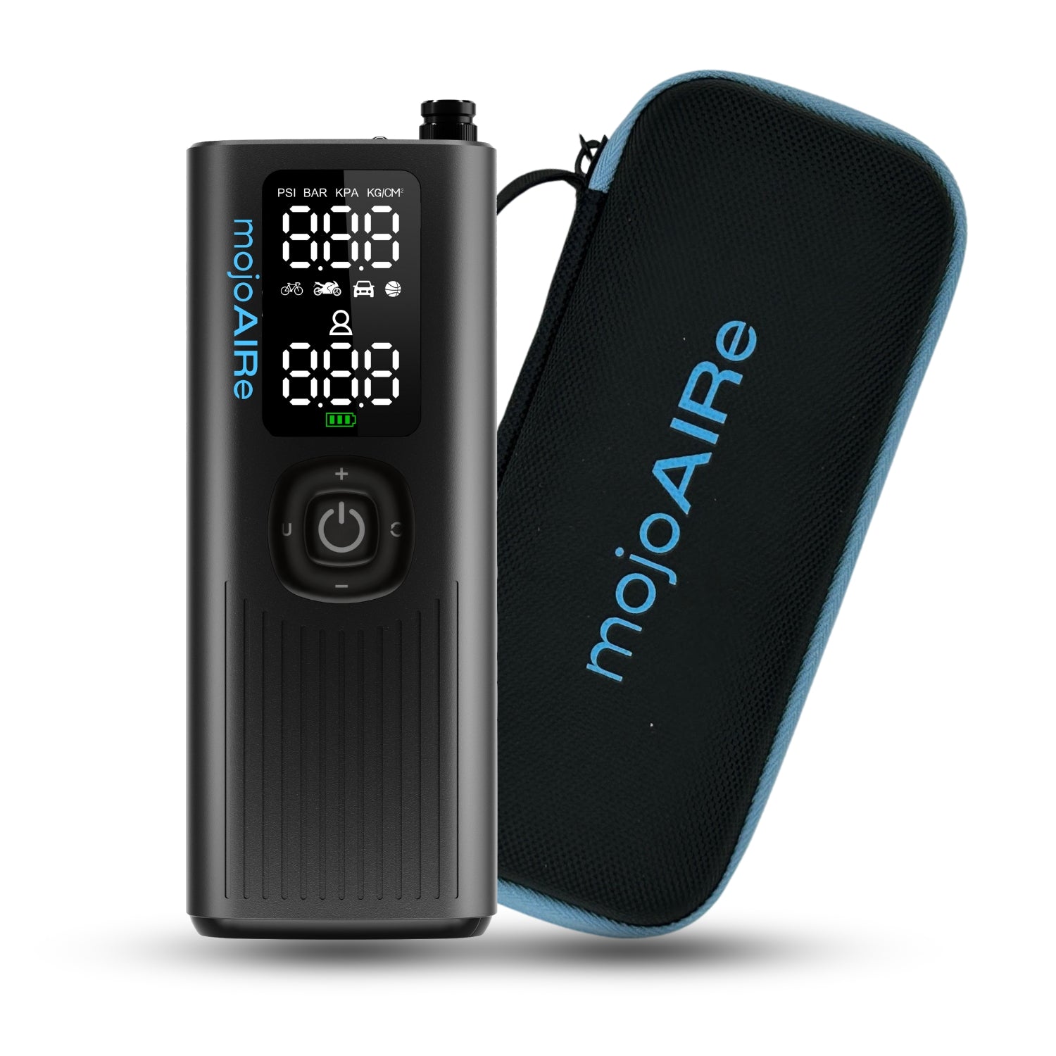mojoAIRe® Portable Tire Inflator 120 PSI / 2x 2000 MAH Battery