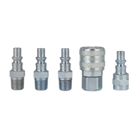 1/4" NPT A-Style Coupler and Plug Kit (5-Piece)